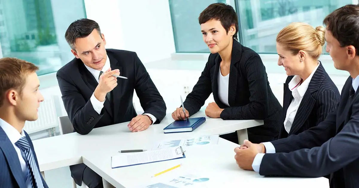 Businesswoman communicating effectively with stakeholders